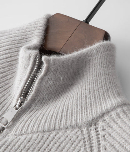 100% Merino Wool ZIPPED CARDIGAN
